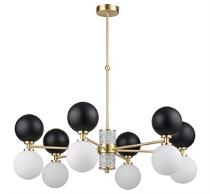 Люстра Kutek Erba 6 Матовое золото/Светло-серый ERB-ZW-6(ZM/3)CB