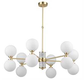 Люстра Kutek Erba 12 Матовое золото/Светло-серый ERB-K-2(Z/1)TT