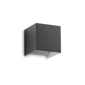 Уличный настенный светильник Ideal lux ATOM AP D10 4000K ANTRACITE 366791