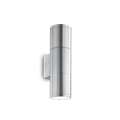 Настенный уличный светильник Ideal lux GUN AP2 SMALL ALLUMINIO 33013 - фото 13587