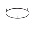 Потолочный светильник Ideal lux ORACLE SLIM PL D070 ROUND 4000K ON-OFF BK 341941 - фото 14250