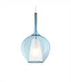Подвесной светильник Ideal lux Kalique SP1-1 D28 Azzurro 359588 Подвесной светильник Ideal lux Kalique SP1-1 D28 Azzurro 359588