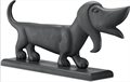 Декоративная статуэтка Currey & Co Teckel Black Dog 1200-0180