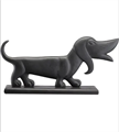 Декоративная статуэтка Currey & Co Teckel Black Dog 1200-0180