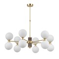 Люстра Kutek Erba 12 Матовое золото/Коричневый ERB-ZW-6(ZM/4)BB