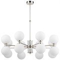 Люстра Kutek Erba 12 Блестящий никель/Светло-серый ERB-ZW-8(BN/3)BB